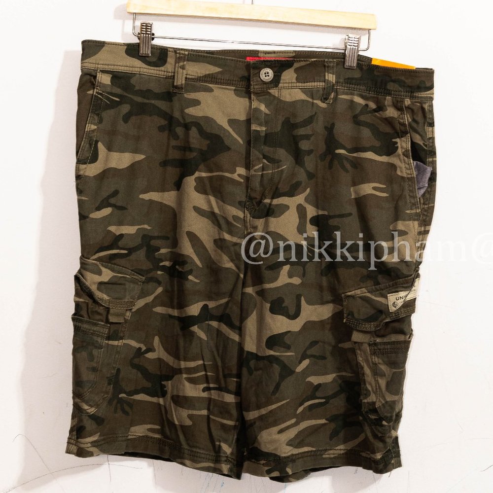 NWT ! Men Unionbay Cargo Shorts lightweight in  CAMO - Picture 2 of 5